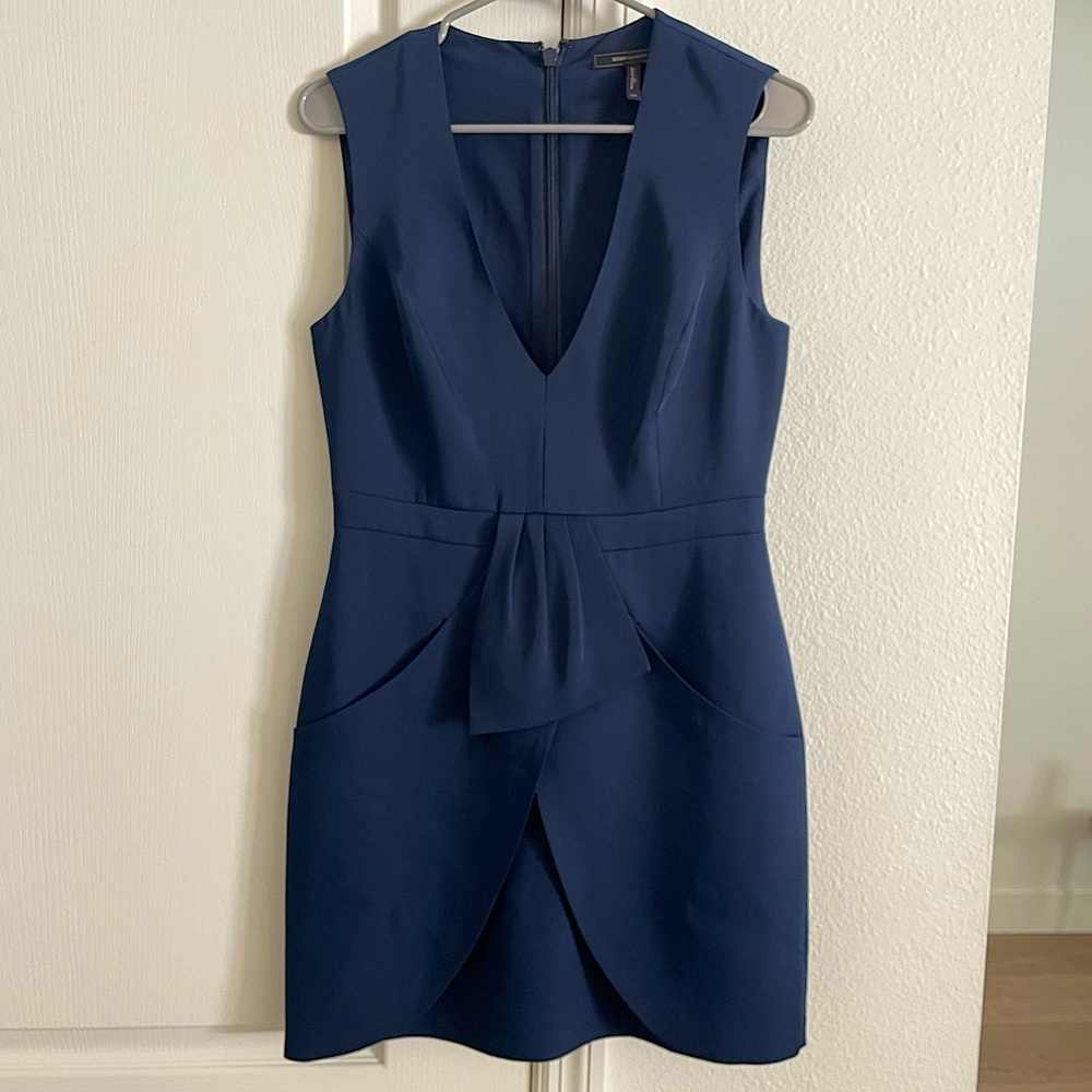 BCBGMaxAzria Navy Blue Dress Size 6